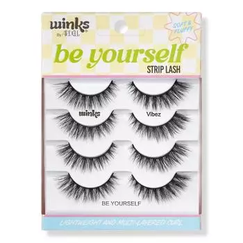 Ardell Winks Be Yourself Vibez, Black Strip Lash, 4 пары