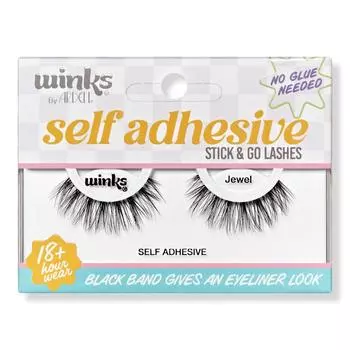 Ardell Winks Self Adhesive Stick Go Black Strip Lashes Jewel