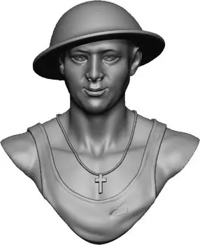 ARDENNES MINIATURE Bust British Army Soldier of Tobruk Resin Kit ARB50002 Non-scale