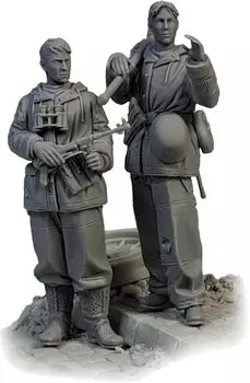 ARDENNES MINIATURE Немецкий набор зимнего снаряжения солдата из 2 предметов из смолы AR35073 1/35