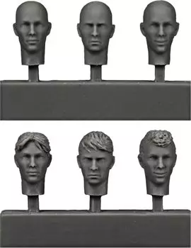 ARDENNES MINIATURE Spare Headset 6 pieces Resin Kit AR35070 1/35 No.1