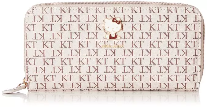 Ardi Wallet Long Wallet Round Zipper Monogram SR8 Ladies Hello Kitty Beige W195 x H97 x D22mm [ARDIE] SR8-11KTBE
