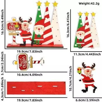 Are Here Ten Descriptive Titles For The Christmas Decorative Wooden Ornaments Based On The Provided Product Information Reindeer Tree