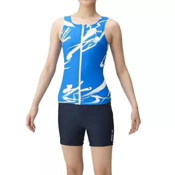 arena 50th anniversary made Fitness Swimsuit M Size Separate Hand Printed Large Color Snap Insert Fit Pad You arena Women s LAR-3247W
