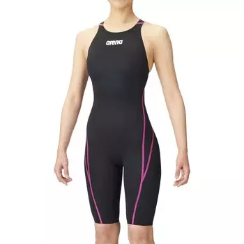 arena Гоночный купальник для юниоров AQUA ADVANCED Юниорские полуспаты Черный R140 [Одобрено FINA] Девочки, (Перекресток), (БКПК) ARN-1020WJ чёрный
