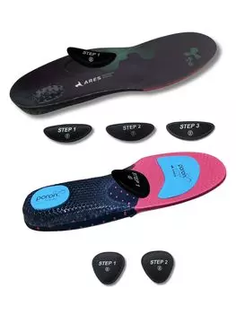 ARES Custom Insole Подкладка для изменения высоты Амортизирующая поддержка свода стопы Стелька с гелевой структурой для свода стопы [свод стопы включен] (M(25,5-26 см))