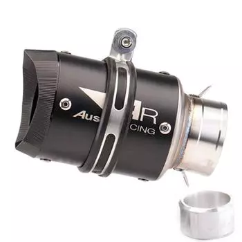 AREВыхлопная труба мотоцикла, модифицированная титановым сплавомARОбщая модель мотоцикла Ninja, модификация 51 мм 60 мм B61mm silver colour