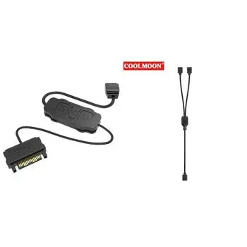 # ARGB Controller 5V 3PIN to SATA Интерфейсный удлинительный кабель для вентилятора корпуса ПК(Блэк