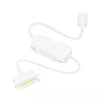 Argb контроллер 5V 3Pin к Sata блоку питания Mini Rgb контроллер 3Pin концентратор для корпуса процессора компьютера Cool Fan Led Light Radiator белый