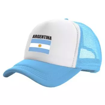 Аргентинские кепки дальнобойщика унисекс Аргентинская шляпа Бейсболка Прохладные летние унисекс сетчатые кепки