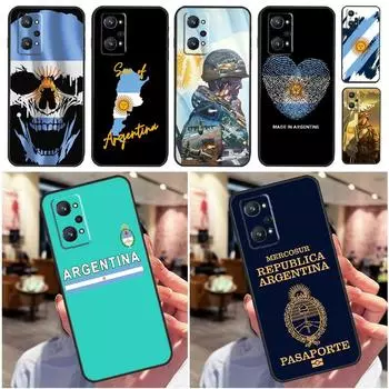 Аргентинский флаг для Realme 10 8 9 Pro Plus 8i 9i GT Neo 3T 2 3 Master C11 C25 C30 C31 C35 C21Y C25Y чехол Realme 10 Pro Plus