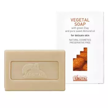 ARGITAL Растительное мыло 100 г [Официальный] (Сладкий миндаль) коричневый