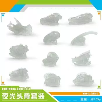 Археологическая имитация раскопок Светящаяся модель черепа Динозавр Животное Трицератопс Саблезубый тигр Ископаемый скелет Орнамент