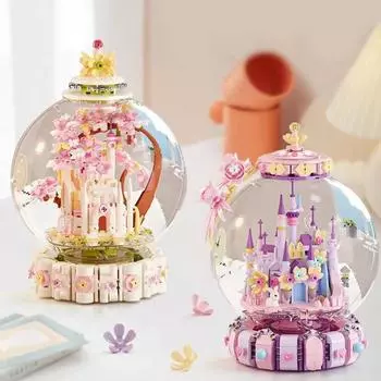 Архитектура Замок Мини Строительные блоки Дом Строительные наборы Кирпичи Игрушки Сборка Игрушки Подарки для девочек