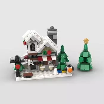 Архитектурный магазин Street View House Micro Castle Building Blocks Kit Girls Shop Bricks Classic Model For Gift Children Kids Toy