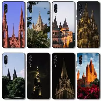 Архитектурный пейзаж чехол для телефона Realme GT 2 9i 8i 7i Pro X50 X2 C35 C21 C20 C11 C3 мягкий черный чехол для телефона Realme GT NEO 3