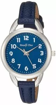 [Arias] Analog Amalfidia Waterproof Leather Strap Blue Dial WW20024A-146 Women s Blue
