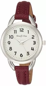 [Arias] Analog Amalfidia Waterproof Leather Strap White Dial WW20024A-148 Women s Red