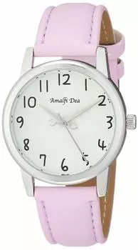 [Arias] Analog Amalfidia Waterproof Leather Strap White Dial WW20028A-175 Women s Purple