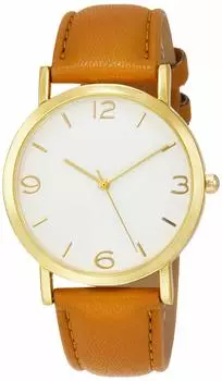 [Arias] Analog Leather Band Waterproof Men s Watch A42M02