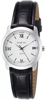[Arias] Analog Leather Band Waterproof Women s Watch A32L13
