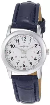 [Arias] Аналоговые водонепроницаемые женские часы с кожаным ремешком A34L27