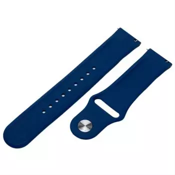 [Arias] Watch Replacement Strap Compatible with 22mm to 24mm Silicone Band Blue SU23002BU