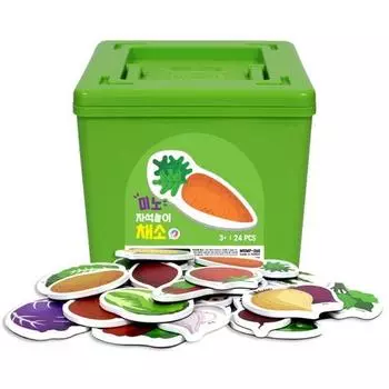 Ariatti One Piece Vegetable Magnetic Play Puzzle, Korean popular puzzles