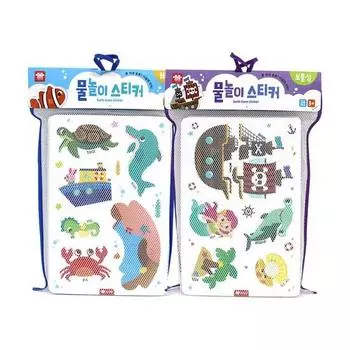 Ariatti Water Sticker Sea + Treasure Island Set, корейские игрушки для ванной