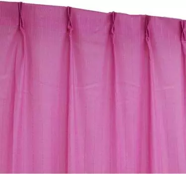 Arie Colored Lace Set of 100 x 198 Pink Curtains, 2, cm, розовый
