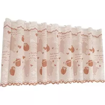 Arie Jacquard Pooh Cafe 145 x 45 Disney Curtain, cm, Beige, бежевый