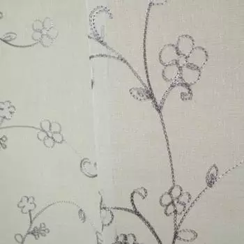 Arie Natural Lace Set of 100 x 223 White Curtains, Hopper, 2, cm, белый