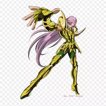 Aries No Mu Aries Mu Pegasus Seiya Термонаклейки для одежды Аппликации Наклейки на одежду Термочувствительные индивидуальные нашивки