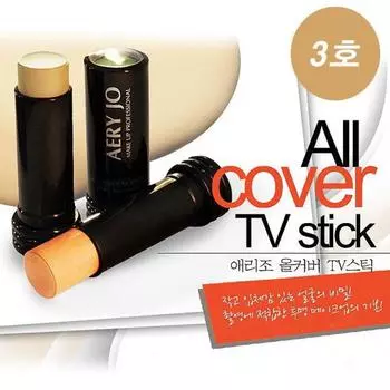 Arijo Cosmetics All Cover TV Stick Foundation, No. 3, No. 3 Medium Beige, 1 ea, 15g