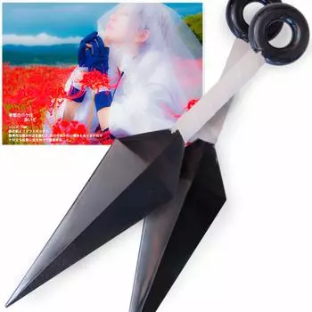 (Арика) Набор из 2 игрушек-сюрикенов для косплея и фотосъемки ниндзя, белый цвет. Можно также использовать для Наруто.