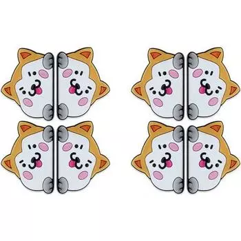 Ariko Shiba Inu дверная защита 8 шт., непрозрачная, 1 комплект, корейский автомобильный аксессуар