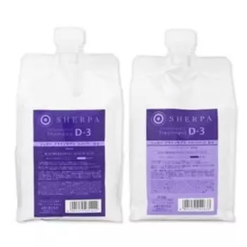 Arimino Sherpa Design Supplement D-3 Shampoo & Treatment 1000ml each Refill Set