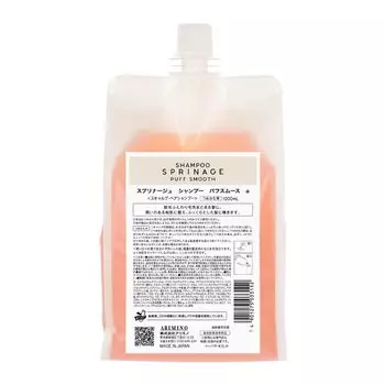 Arimino Spurinage Шампунь Puff Smooth, 1000 мл, сменный блок