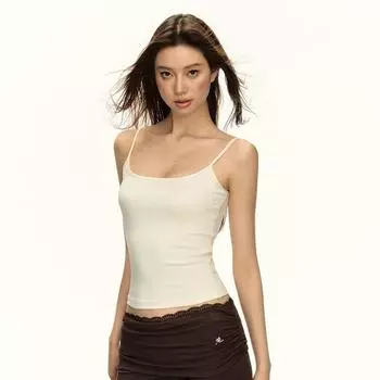 Ariseism American Retro Summer Bra Top Apricot color XS