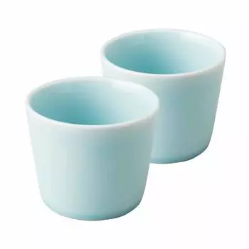 ARITA Arita Ware Free Cup 130 мл Набор из 2 шт. Подходит для микроволновой печи, посудомоечной машины, маленькая миска, гарнир для десерта Soba Choco GoodPlus+ (Селадон)