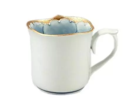 Arita Ware Bunzan Kiln Gold Peony Wreath Mug 18114 золотой