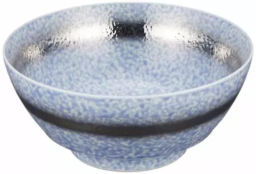 Arita Ware Ceramic Kiln [Ultimate Ramen Bowl] Blue Blossom Platinum Band Diameter Approximately 18 x Height 8cm Ramen Bowl Bowl Ceramic Dishwasher
