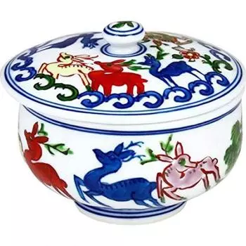 Arita ware CtoC JAPAN Чашка с крышкой (накачка) 02-087939 синий