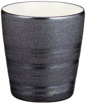 Arita Ware Densaku Kiln Rock Glass Cup 330ml Armor Silver Made in Japan Approx. Toyotomi Hideyoshi