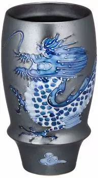 Arita Ware Premium Beer Glass Diameter x Height 13cm Capacity 340ml Tumbler Beer Cup Microwave Dishwasher Safe Made in Japan T528 Emperor Dragon