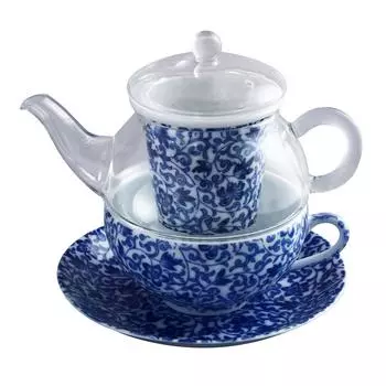 Arita ware serando glass tea for one iron arabesque TFO-003