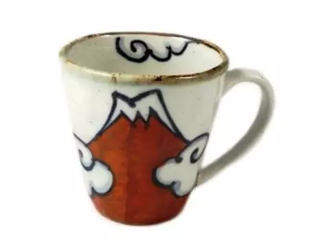 Arita Ware Shohogama Красная кружка Fuji 18240 красный