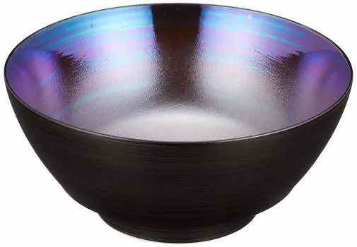 Arita Ware Takiyo Kiln Ultimate Ramen Black Painted Nanban Pearl Diameter Approximately 18 x Height 8cm Ramen Bowl Ceramic Ceramic Microwave