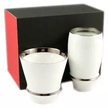 Кольцо Arita Ware Takumi no Kura Mutsumine Angel Shochu Glass 24482 (Фучи Платинум) Стекло/Пиво