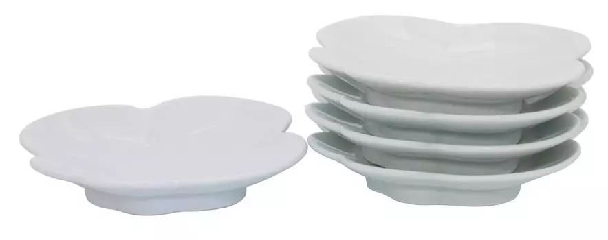 Arita Ware Uncle Yamagama Набор из 5 тарелок с изображением цветков белой сливы